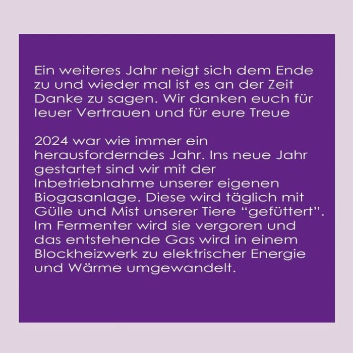 Vielen Dank für euer Vertrauen und eure Treue im letzten Jahr. Wir wünschen euch fürs neue Jahr Gesundheit, bleibt positiv und motiviert, habt viele glückliche Momente, geniesst eure Zeit wann immer es geht! Wir geben weiterhin unser bestes und freuen uns auf ein weites spannendes Jahr!
#frohesneuesjahr 
#engelshof 
#2025
#jahresrückblick